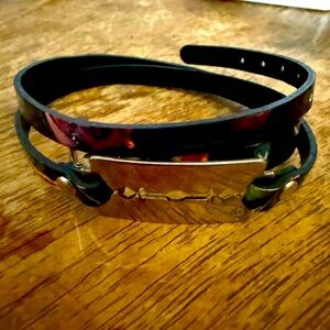 💀Alexander McQueen💀 Rare Floral Wrap Bracelet & Dustbag